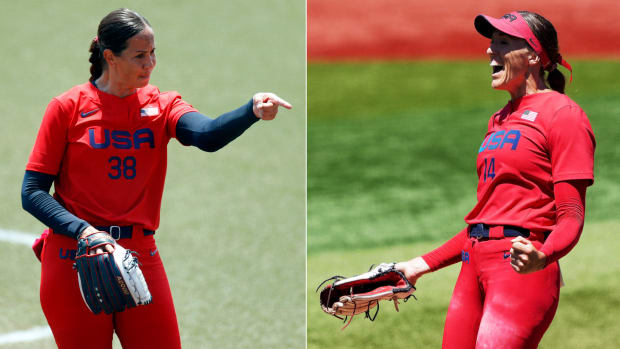 Cat Osterman (left); Monica Abbott (right)